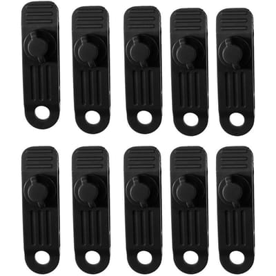 10 STKS Buiten Zeilklemmen Camping Tenten Luifel Windtouw Klem Uitrusting Plastic Clip Gesp Vaste Bek Grip Haak Accessoires