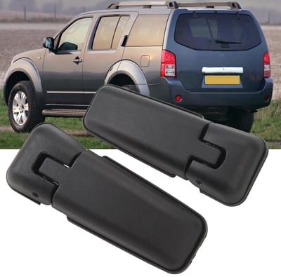 Dailygoods- Achterruit Scharnier Slagvast - Set van 1 Paar - Compatibel met Pathfinder 2005-2012 - Eenvoudige Installatie - Duurzaam ABS/Metaal/Rubber - Soepel Openen en Sluiten - Raamscharnier