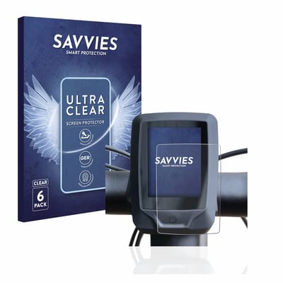 Savvies - Screenprotector voor Specialized turbo vado 4.0 2022 (E-Bike Display) - Folie Beschermfolie transparant 6 Stuks