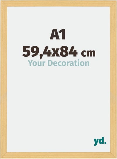 Your Decoration - Fotolijst A1 59,4x84 cm - MDF - Beuken Decor - Mura