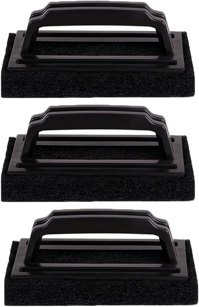 Grillreinigingsset met 3 Stukken - Handvat Spons, Poetssteen en Buitenkeuken Schoonmaakaccessoires voor Vet en Vlekken
