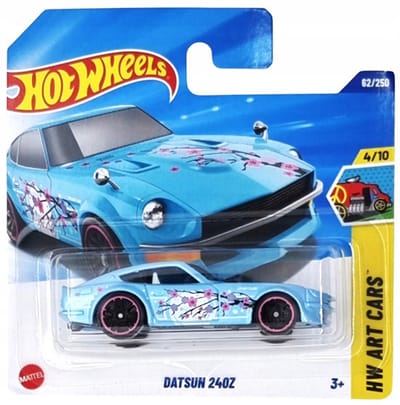 HOT WHEELS DATSUN 240Z BLUE BLOSSOM 62/250 (1:64) HW ART CARS 4/10
