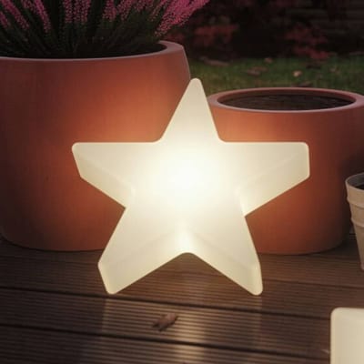 Plug & Shine LED-lichtobject Star IP67 3000K 2,6W Wit