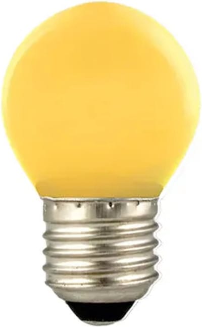 LED lamp 1W E27 geel