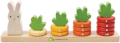 Houten Telspel - Tenderleaf Toys - Educatief Speelgoed - Wortelen Tellen - Houten Speelgoed - Vanaf 3 Jaar