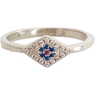 Kwaadaardig Oog Ring Sterling Zilver Smy11061