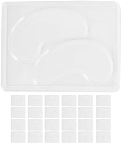Dailygoods- Oogmaskermallen 25 Stuks - Herbruikbaar - Transparant - Kunststof - Veilig en Milieuvriendelijk - Voor Doe-Het-Zelf Huidverzorging - Oogmasker