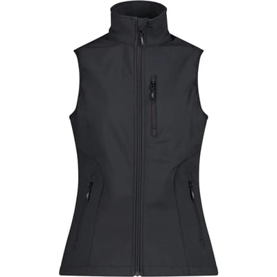 Dames softshell mouwloos jack CMP