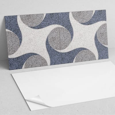 Coloray Wandpanelen Zelfklevend - Abstract mozaïekpatroon PVC Wandpaneel - 100 cm x 50 cm - Grijs Wandbekleding Zelfklevend - 1 stuk - Texturen Wandpanelen Zelfklevend - Wandpanelen Keuken - Wandpaneel Badkamer