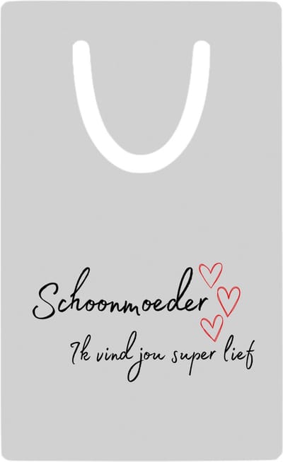 Hacebo® - schoonmoeder ik vind jou super lief metalen boekenlegger - Mama - de liefste schoonmoeder - Moeder cadeautjes - moederdag - verjaardag - geschenk - kado Bladwijzer boekenleggers - 7.6 cm x 5cm