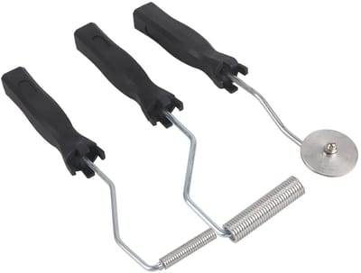 Dailygoody - 3-Delige Aluminium Glasvezelroller Set - Duurzaam en Sterk - 30 x 16 x 2 cm - Lamineerroller voor Bubble en Blistering Verwijdering - Ges...