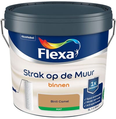 Flexa - Strak Op De Muur Binnen Mat - Binti Camel - Mengverf - 5 L