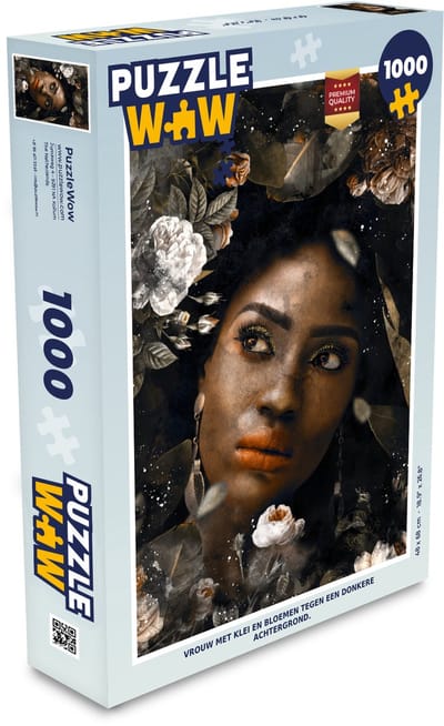 Puzzel Vrouw - Bloemen - Kleur - Legpuzzel - Puzzel 1000 stukjes volwassenen
