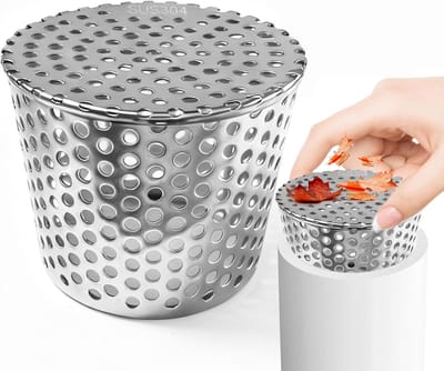 Dakgoot Bescherming - Bladfilter Regenpijp - Voorkom Verstopping - Roestvrij Staal - 90/110 mm - Zilver