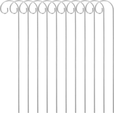 20 stuks Outdoor Shepherd Hooks Hoge Tuinstaken Metaal Sign Flower Picks voor Bloemarrangementen Hangende Planten Lantaarns