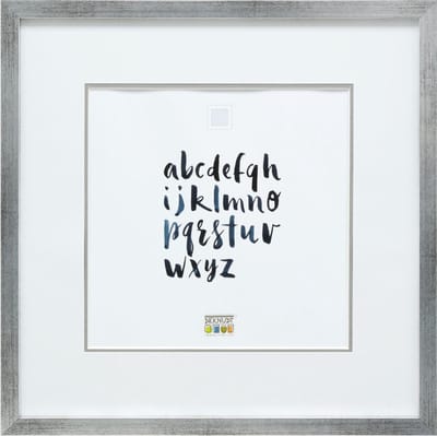 Deknudt Frames fotolijst S43AD1 P1 - zilver - passe-partout - 13x13 cm