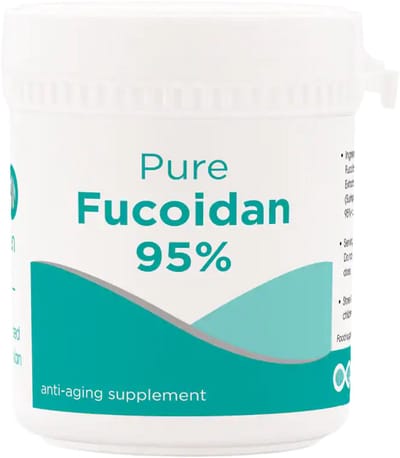 Fucoidan - 50 gram pure poeder - Gebruik tot 100 doseringen - Incl. maatlepel - Natuurlijk extract van bruine zeewier - Laboratorium getest