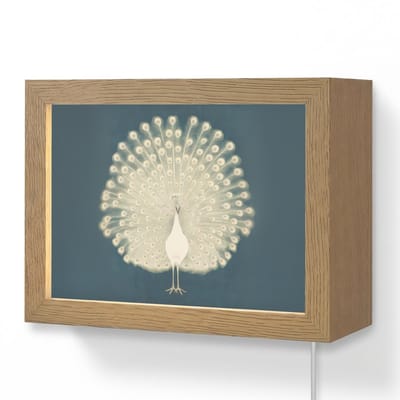 Wandlamp 20x15 cm - Oplaadbaar - Vogel - Blauw - Vintage - Wandlampen binnen woonkamer - Slaapkamer lamp met kabel - Decoratieve nachtlamp - Vloerlamp snoer