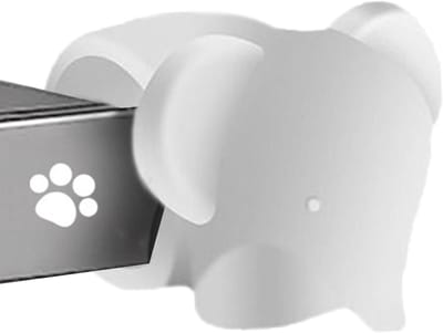 Siliconen Deurstopper - Dieren Stopper - Geluid Dempen - Anti-knijp Functie - 5 x 6.5 x 6.5 cm - Transparant