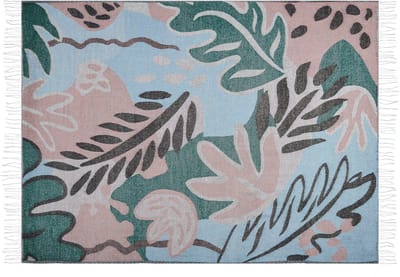 SOMANI - Plaid - Lichtblauw - 130 x 170 cm - Polyester