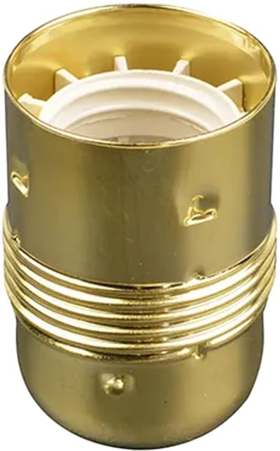 Lamphouder - Glad - E27 - Messing