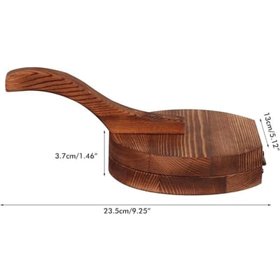 Houten Deegpers Gereedschap Dumpling Velletjes Persgereedschap Dumpling Wrapper Maakvorm Keukengadget Bakgereedschap brown