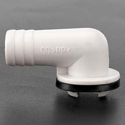 Airco afvoerslang connector met elleboogstuk en rubber ring voor mini-split en raamunit - Lekvrij en eenvoudig te installeren