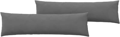 Bankkussens - Kussenset Zitkussen - Terras Ontspanning - Afneembare Rits - 145 x 40 cm - Donkergrijs