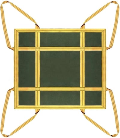 Bagagenet voor hijsen - Hijsnnet Vrachtnet - Goederen Transporten - Versterkte stiksels - 150x150cm - Niet gespecificeerd