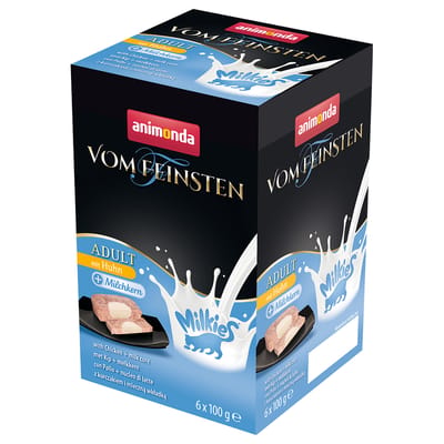 animonda Vom Feinsten Adult Milkies 36 x 100 g Kattenvoer - Met Kip & Melkkern