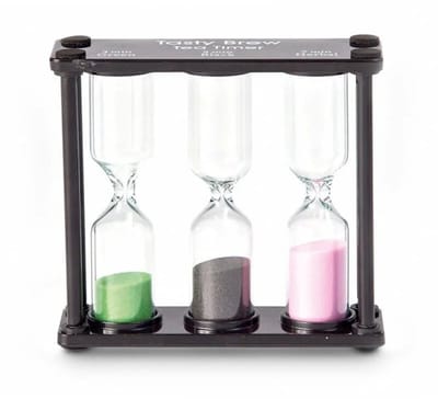 T bar - Thee zandloper, kookwekker, thee timer, tea timer, zandloper, eierkoker, voor de perfecte thee of eieren, 3, 5 & 7 minuten.