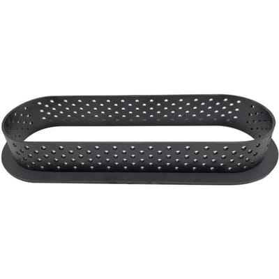1 Stuks Plastic Geperforeerde Ei Taartvorm Zwarte Ovale Taart Ring Cutter Gebak Decoreren Gereedschappen Franse Dessert Schimmel 1pcs