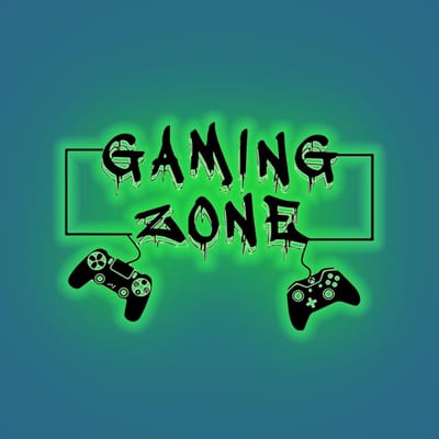 Dailygoods- Muurtattoo Gamer - Lichtgevende Muursticker - Wanddecoratie Speelkamer - Muursticker Tienerkamer - Fluorescerend - Decoratie voor Kinderkamer