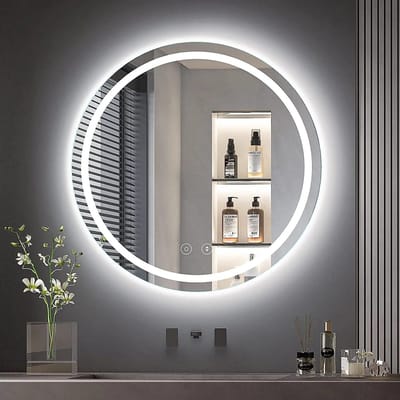 Zolara LED spiegel - Badkamerspiegel - Anti condens spiegel - Rond - 50 cm - Dimbaar - Anti condens - Anti fog verwarming
