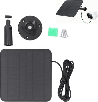 Duurzaam Zonnepaneel 12W voor Ring Spotlight & Stick Up Camera - Snel Opladen & Waterdicht