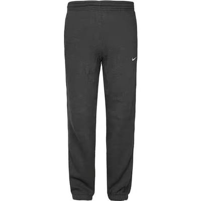 Nike Effen Kleur Logo Geborduurde Joggers Met Elastische Boorden Heren Onderstukken Grijs 905237-071 XL gray