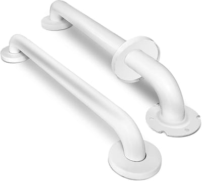 Wandbeugels - Grijpstangen Douche - Veiligheid in Huis - Volledig Gelast - 45.7 cm - Wit