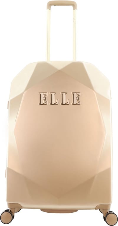 ELLE - Diamond | Harde Koffer / Trolley / Reiskoffer - 76.5 cm (Large) - Taupe - Taupe / Large
