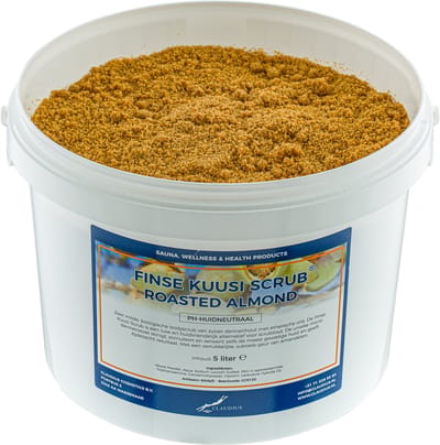 Kuusi Scrub Roasted Almond 5 liter - Hydraterende Lichaamsscrub