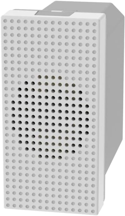 Signaaltoon Bel - Beltoon Bronzen Klank - Huis Beveiligen - Eenvoudige Installatie - 1 Module - Wit
