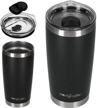 ACTIV SPACE Serie - Thermosfles - 600ml - Zwart - Roestvrij Staal