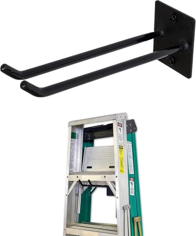 Stevige Wandhaak voor Ladders en Opvouwbare Trapjes - Garage Opslag