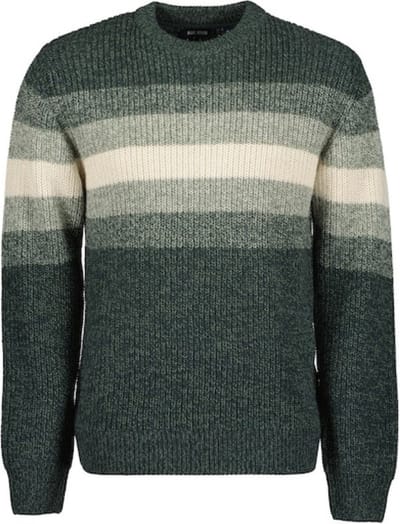 Blue seven heren - Trui 376445 groen gestreept maat XXL