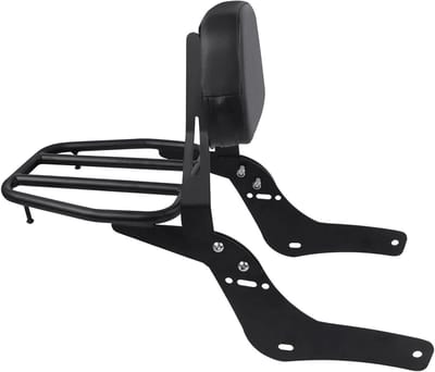 Passagierskussen Motor - Motor Zitje Rugleuning - Comfortabel Rijden - Inclusief Bagagedrager - 36 kg - Zwart
