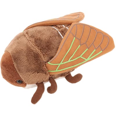18cm Grauw Creatief Cartoon Insect Simulatie Gouden Cicade Pluche Speelgoed Bruin Insect Zacht Pluche Speelgoed Verjaardagscadeau Voor Jongen Of Meisjes 18cm beige