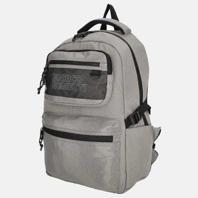 Enrico Benetti Anchorage laptoprugzak 13 inch M lichtgrijs