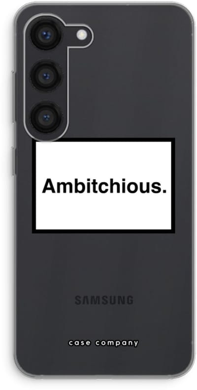 Hoesje geschikt voor Samsung Galaxy S23 hoesje - Ambitchious - Soft Cover Telefoonhoesje - Bescherming aan alle Kanten en Schermrand