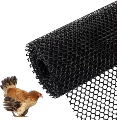 Kunststof kippengaas - Veiligheidsnet dieren - Tuin beschermen - Fijnmazig ontwerp - 0.8x3 meter - Zwart