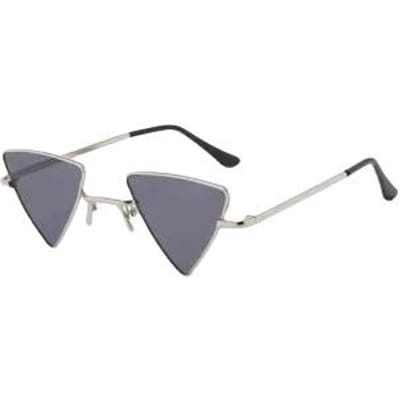 Dernières Lunettes de Soleil Rétro Triangle pour Femme Monture Unique Verre en Résine Lunettes de Voyage Divertissement et Loisirs Féminins Lunettes de Soleil Anti-UV As shown in the figu