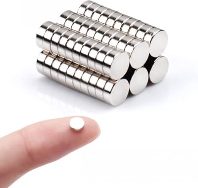 Set van 60 Mini-Magneten voor Knutselen, Multifunctionele Koelkastmagneten voor Whiteboard - Ronde Vorm-5x2mm-60pcs